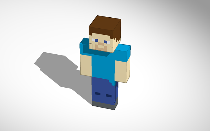 3D design Minecraft Steve - Tinkercad