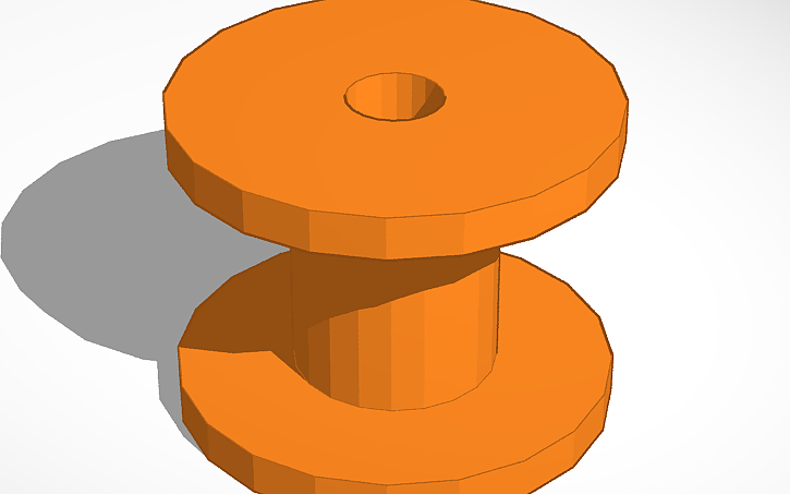 3D design spool - Tinkercad
