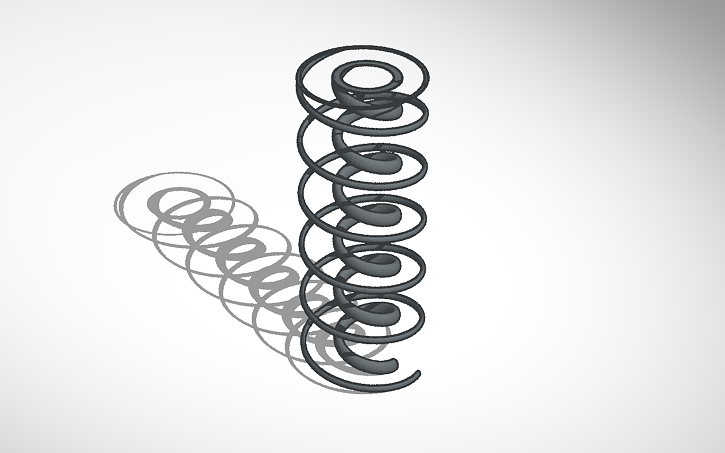 3D design Just 3 springs - Tinkercad