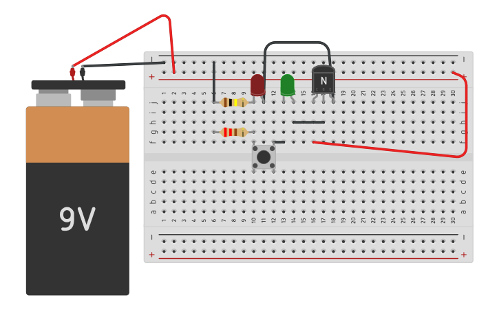 Circuit design Transistor - Tinkercad