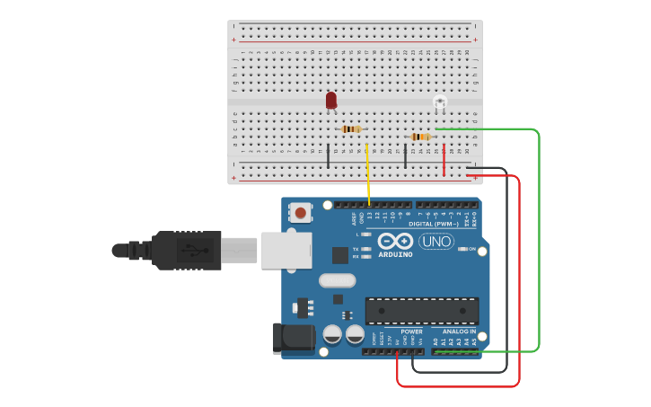 Circuit design Optical Sensor Sample - Tinkercad