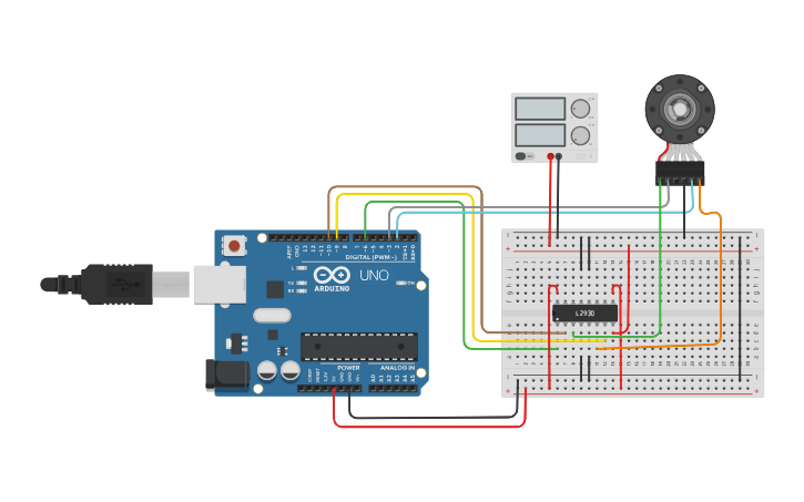 Circuit design PID Motor Controller Arduino - Tinkercad