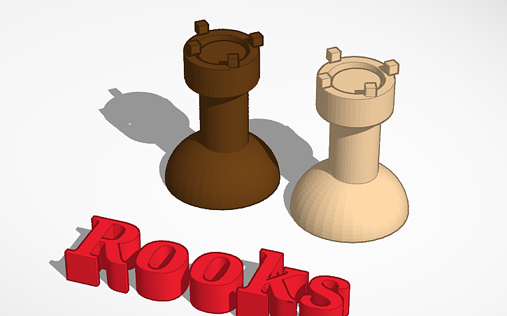 3D design Rooks - Tinkercad
