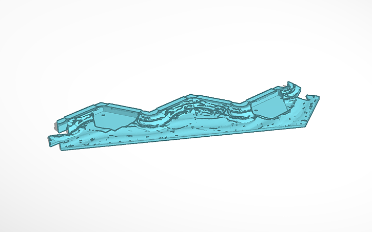 3D design Water Border - 2 Harbors - Tinkercad