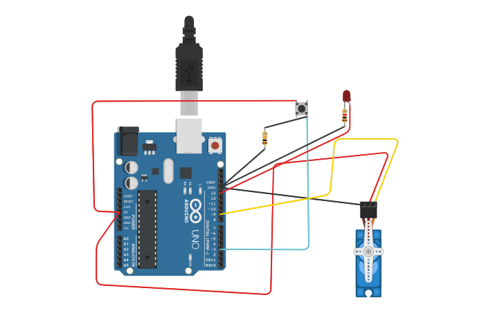 Circuit design Lab 4 task 4 - Tinkercad