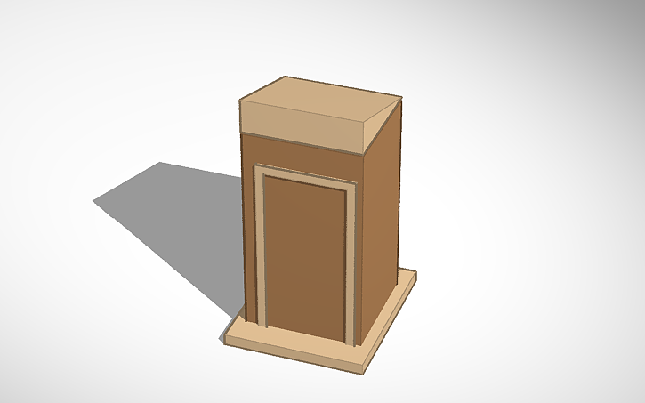 3D design podium - Tinkercad