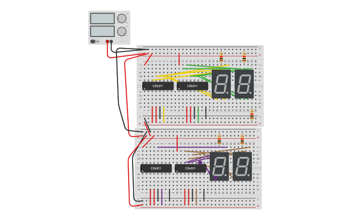 Circuit design 4 digital - Tinkercad