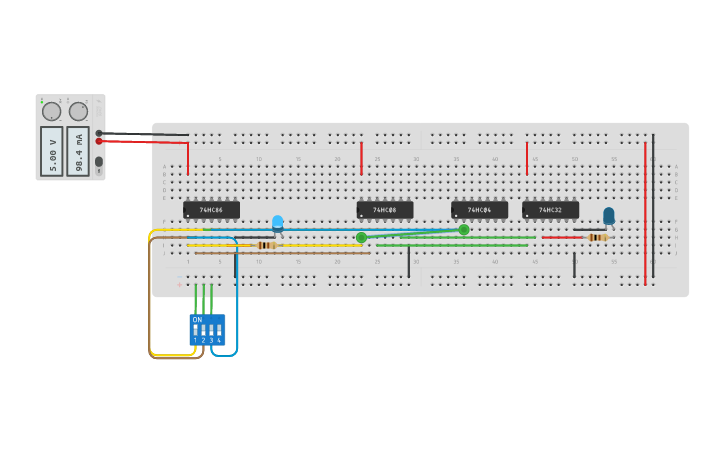 Circuit design FULL SUBTRACTOR - Tinkercad
