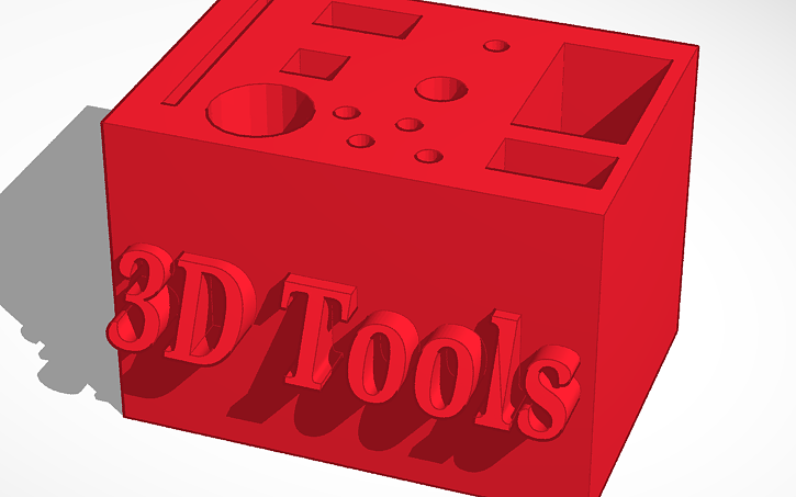3D design Tool box for 3D - Tinkercad