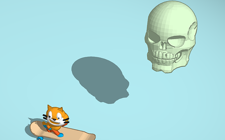 3D design Copy of Light Up a Story with Code Challenge: SCRATCH_CAT ...