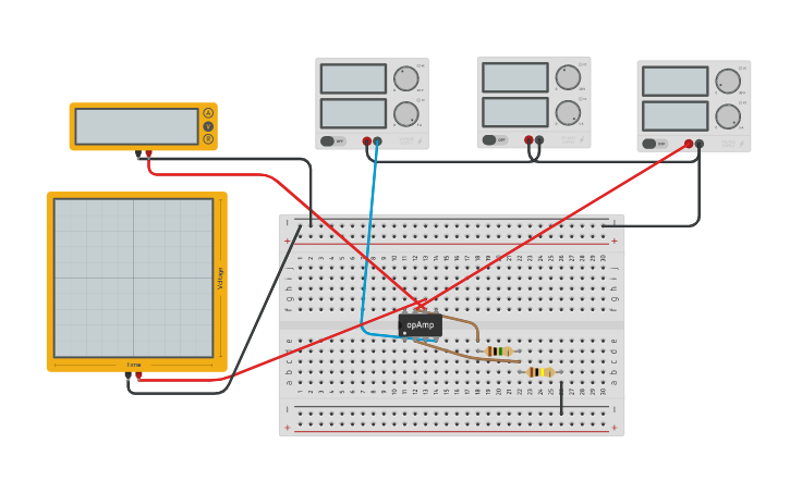 Circuit design Comparator - Tinkercad