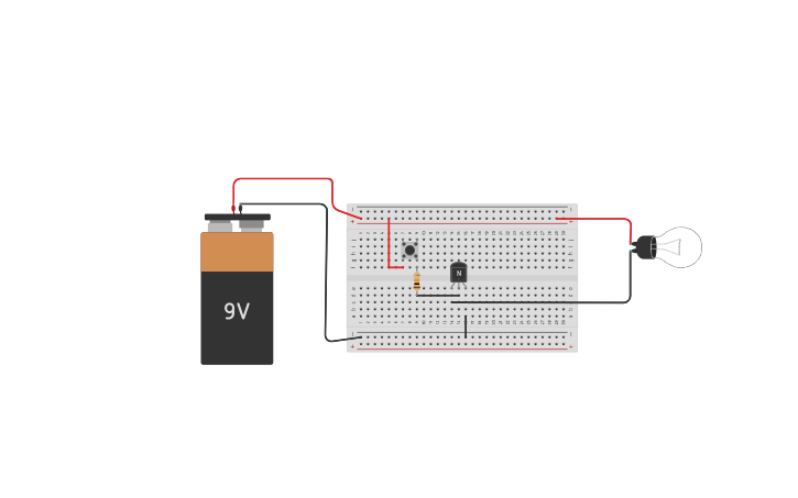 Circuit design Transistor - Tinkercad
