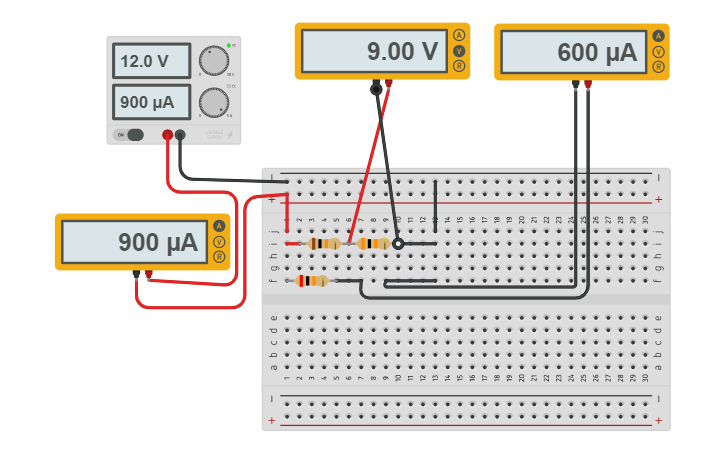 Circuit design Simple Parallel circuit - Tinkercad