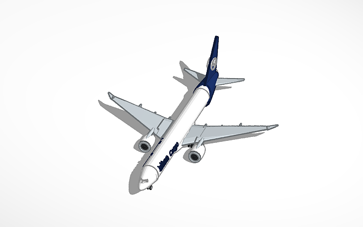 3D design Discontinued - Lufthansa Cargo Boeing 777F - Tinkercad