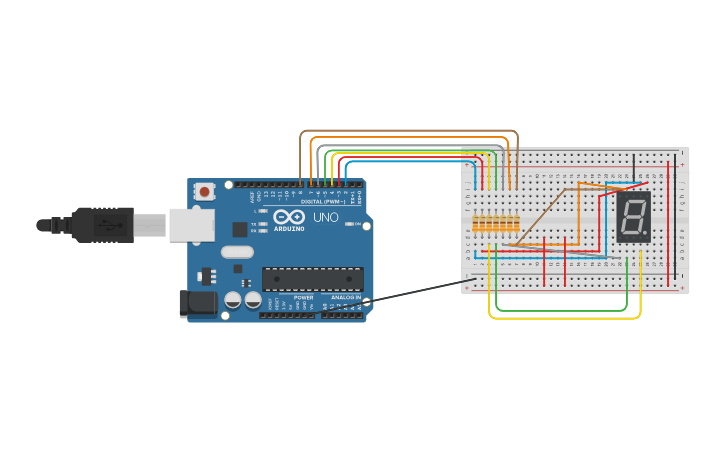 Circuit design Display de 7 segmentos Mateo Avalos - Tinkercad