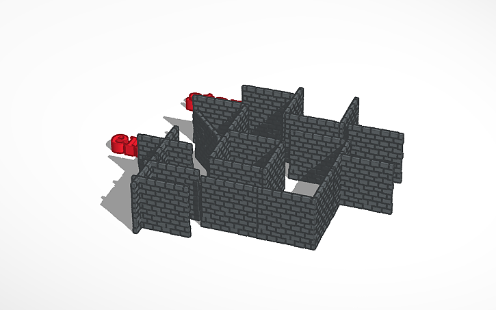 3D design maze - Tinkercad