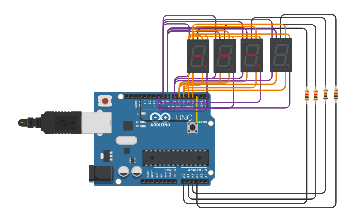 Circuit design timer - Tinkercad