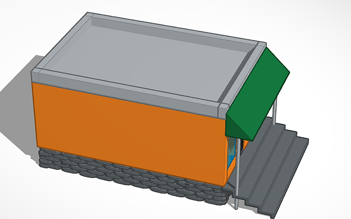 3D design 3d building - Tinkercad