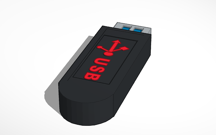 Usb Nukedesign 3D design USB - Tinkercad