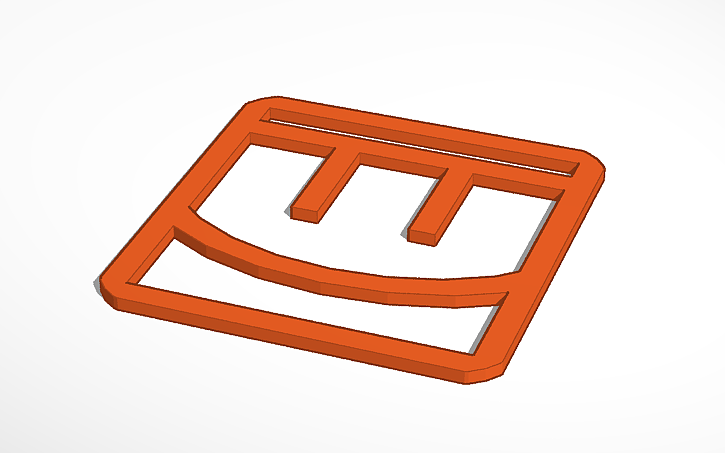 3D design Rec Room logo - Tinkercad