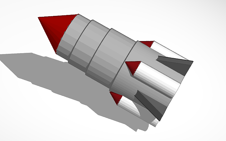 3D design ROKET - Tinkercad