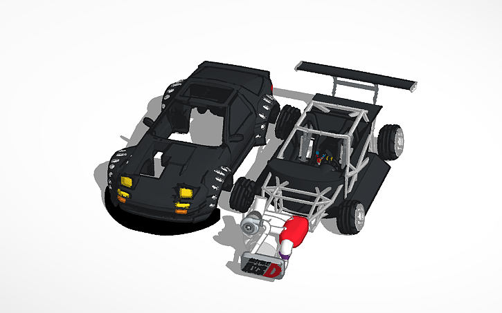 3D design Rx-7 FD widebody - Tinkercad