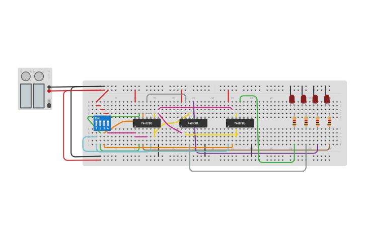 Circuit design Multiplier - Tinkercad