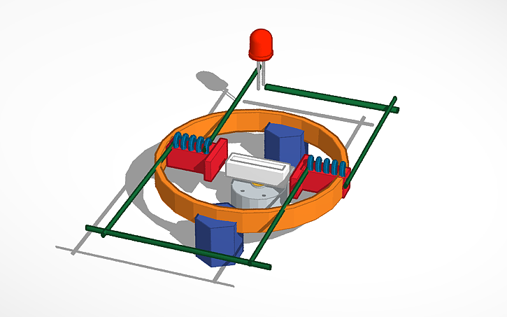 3D design Low Current 1 Phase AC Generator - Tinkercad