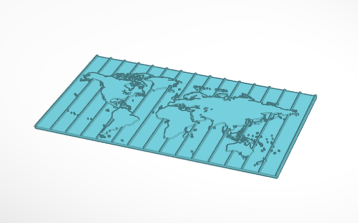 3D design Mapa - Tinkercad