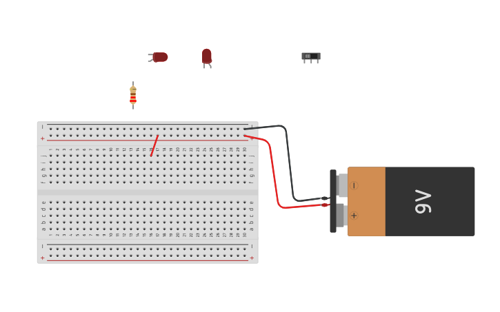 Circuit design 3 LED circuit - starter - Tinkercad
