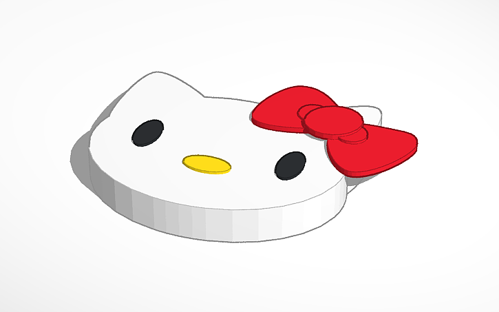 3D design hello kitty - Tinkercad