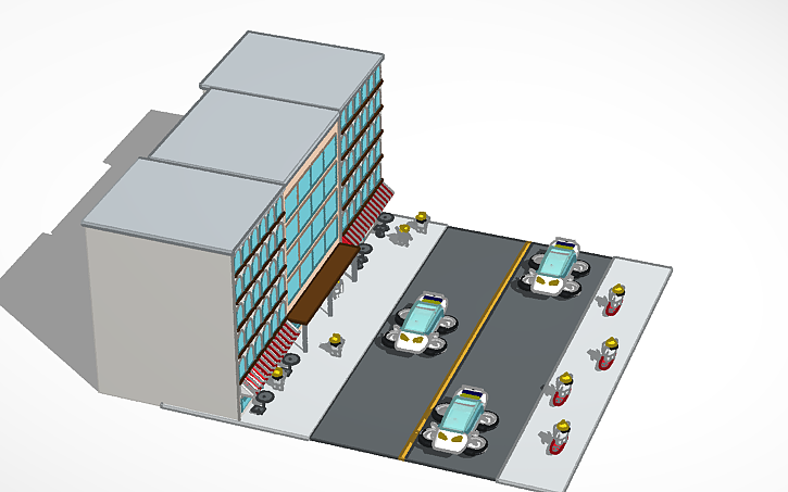 3D design Future city - Tinkercad