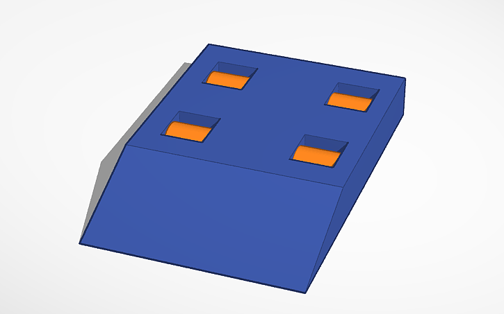 Pyramid Ramp Battlebot Design 3D design Copy of Complete the Battlebot - Tinkercad