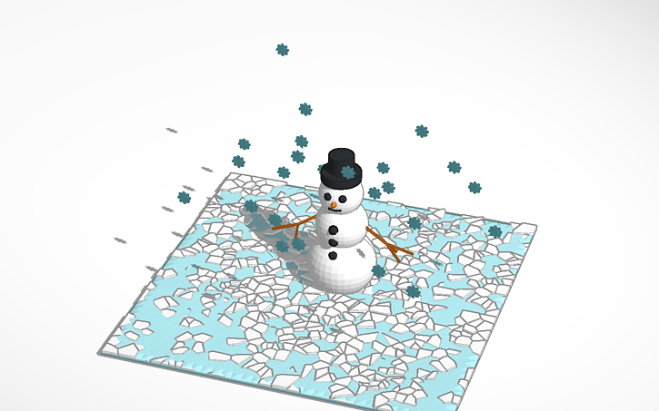 3D design Snowman - Tinkercad