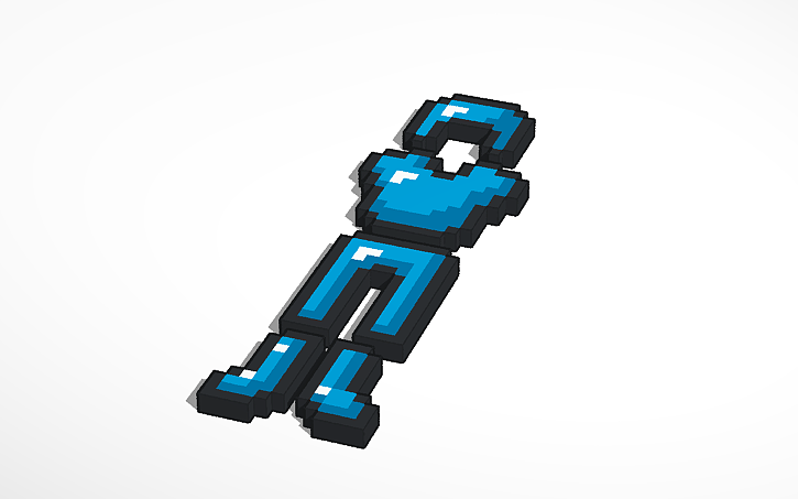 3D design minecraft armor/armour - Tinkercad