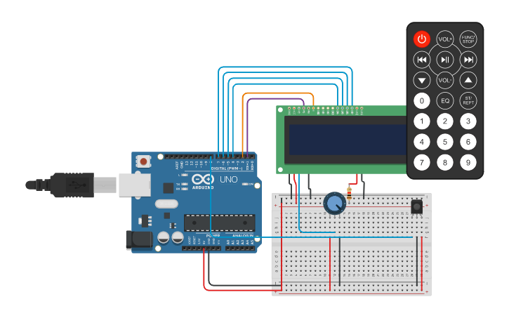 Circuit design Tetris but Arduino - Tinkercad