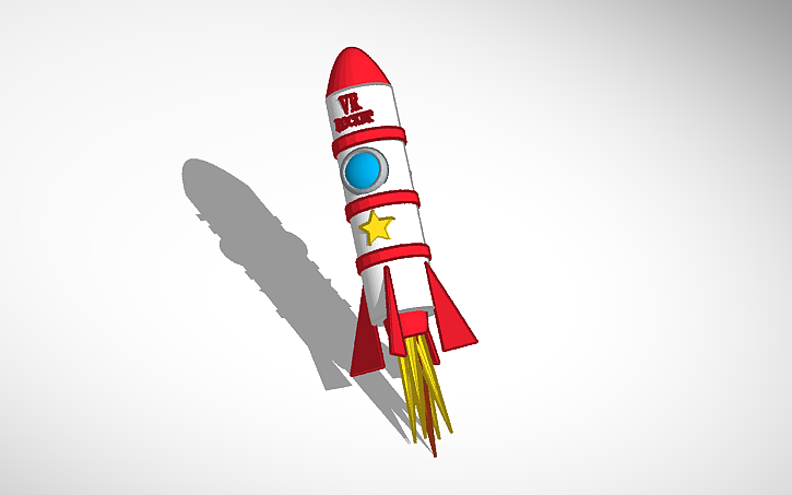 3D design Rocket - Tinkercad