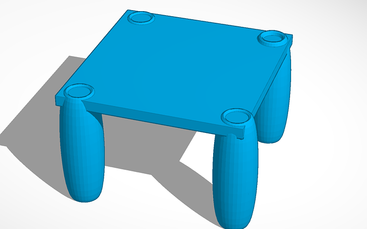 3D design table - Tinkercad