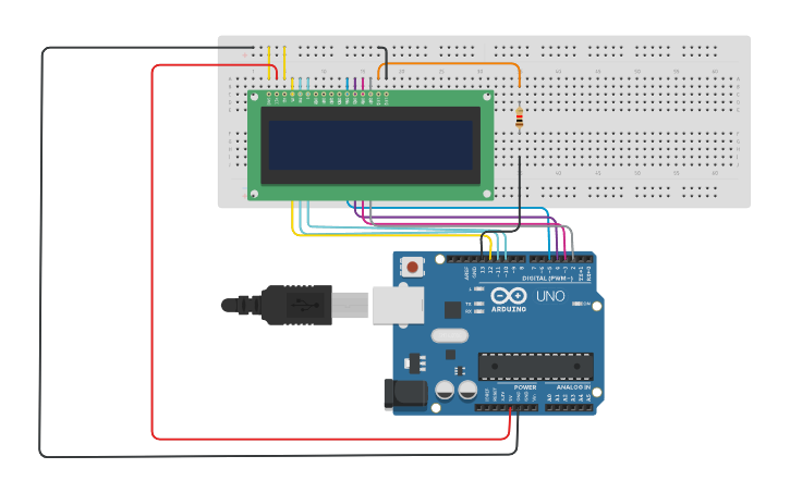 Circuit design lcd certo nome: - Tinkercad