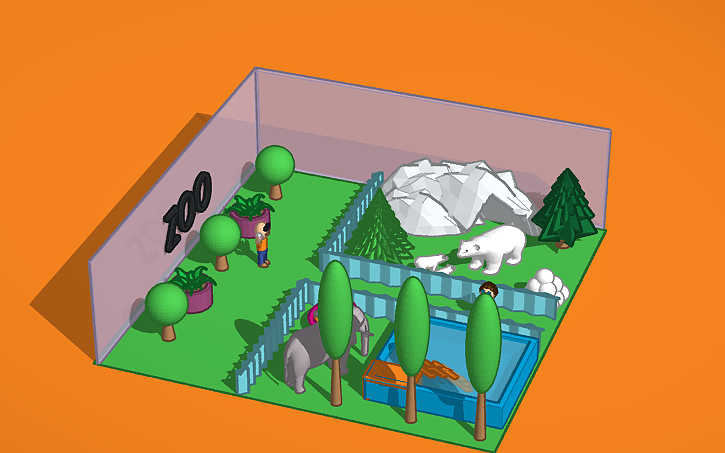 3D design Zoo - Tinkercad