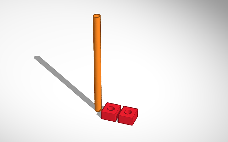 3D design Spring loader and linear guider - Tinkercad
