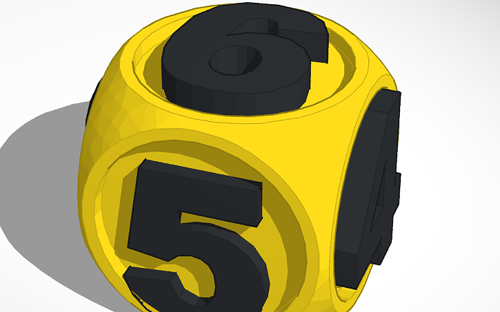 3D design Dice - Tinkercad