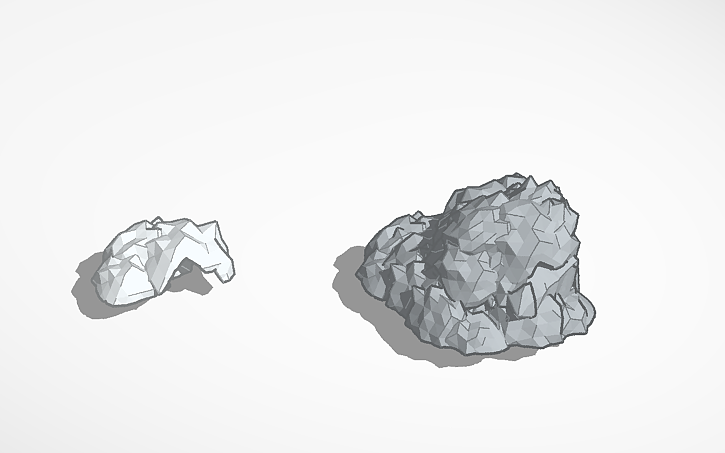 Large Rocks Cad Block 3D design rocks - Tinkercad