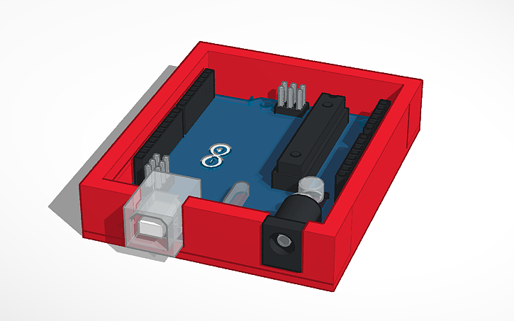 3d Box Arduino 3D design Arduino Box (Arduino Kutusu) - Tinkercad