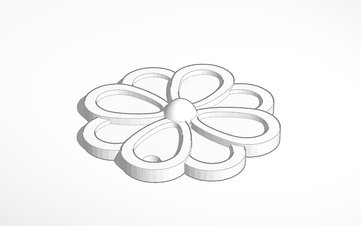 3D design daisy - Tinkercad