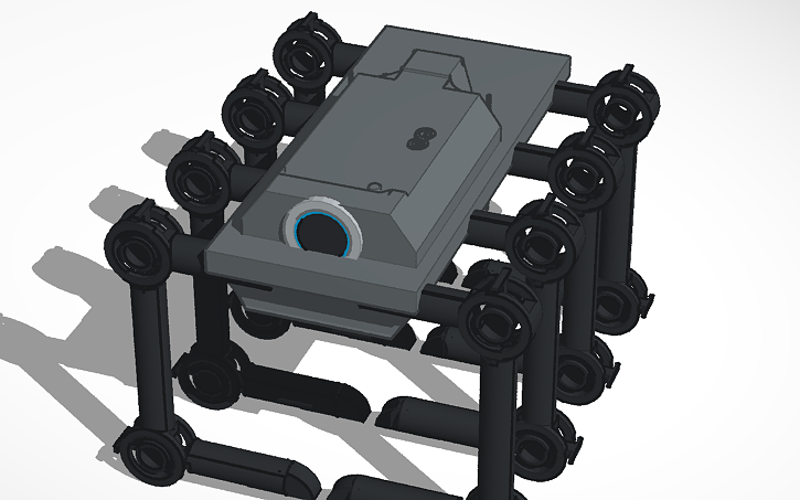 3D design Robot Spider(for arduino uno) - Tinkercad