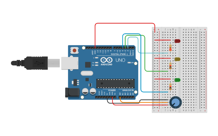 Circuit design PONCE EXAMINATION - Tinkercad