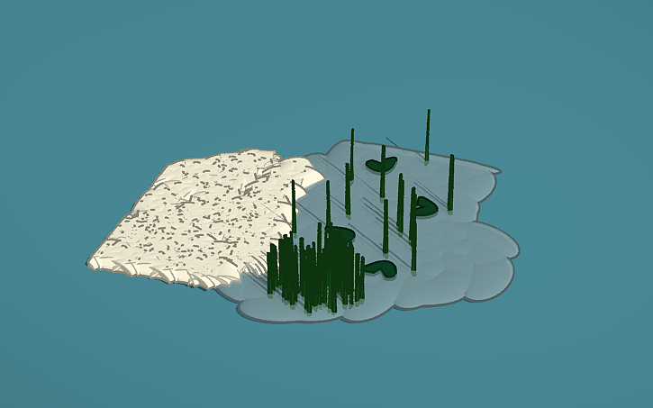 3D design A swamp - Tinkercad