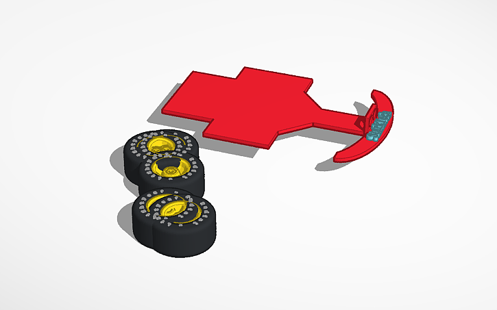 3D design Line Follower Robot Chassis - Tinkercad