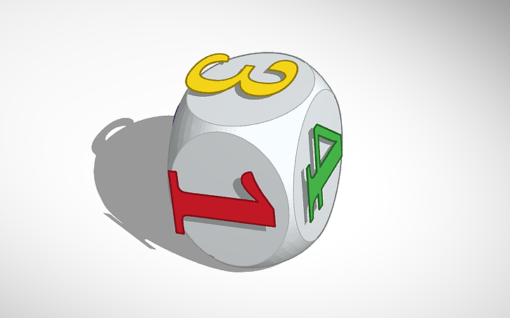 3D design dice dice dice - Tinkercad